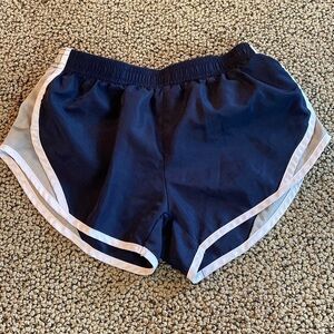 Soffe Low Rise Running Shorts Navy, Gray & White Size Girls Large- Like New